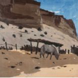 ‡ SIR KYFFIN WILLIAMS RA (1918-2006) limited edition (12/150) lithograph - landscape and pony, '