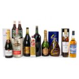 SELECTION OF WINES, SPIRITS & BEERS including, Macallan Sherry Oak 12yo Highland Malt, 40%, 70cl,