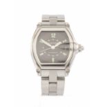 CARTIER STAINLESS STEEL ROADSTER BRACELET WATCH, Ref. 2510, Cal.2892A automatic 21J movement,