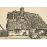 ‡ GRAHAM SUTHERLAND (British, worked Wales 1903-1980) 1924 etching on wove - thatched cottage,