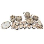 SPODE 'REGENCY' CHINA TEA & COFFEE SERVICE, pattern No. 2812, circa 1820, decorated throughout