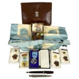 ASSORTED COLLECTABLES, including two WWII campaign medals and ribbons, Parker Duofold black fountain