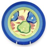 CLARICE CLIFF BIZARRE BLUE CHINTZ PATTERN SIDE PLATE, 16cms (diam.) Provenance: private collection