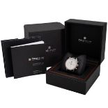 Tag Heuer Carrera CV2116 with pearl style face marked Tag Heuer Carrera, baton increments, two