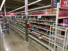 84FT OF MADIX GONDOLA SHELVING