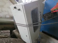 Shavings or Straw Balers - Small Pack Baler (believed to be by Bale-Pak), it is a three ram machine,