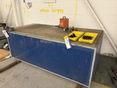 Pipe Bending Bench, approx. 2.5m wide x approx. 1.35m long, with electro-hydraulic pump, bench