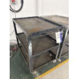 Three Tier Steel Trolley, approx. 1m x 700mm Please read the following important notes:- ***Overseas