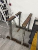 Two Steel Trestles, approx. 1m long Please read the following important notes:- ***Overseas buyers -