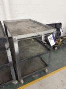 Three Tier Steel Trolley, approx. 1m x 700mm Please read the following important notes:- ***Overseas
