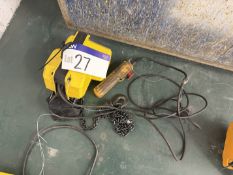 BDH 300 Electric Chain Hoist, 230V Please read the following important notes:- ***Overseas