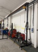 Lloyds British Mobile Lifting Gantry, approx. 3.68m high x approx. 5.5m wide, with electric chain