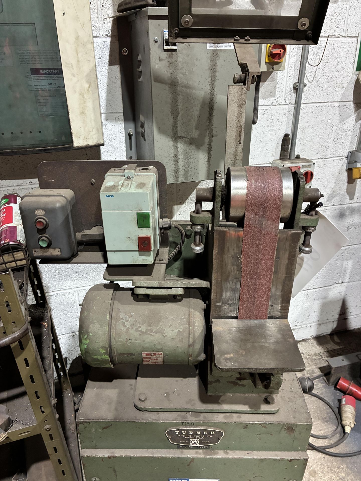 Turner 436-B Upright Linisher, 3-phase, 415V, 50Hz (power tool area) Please read the following - Image 3 of 7