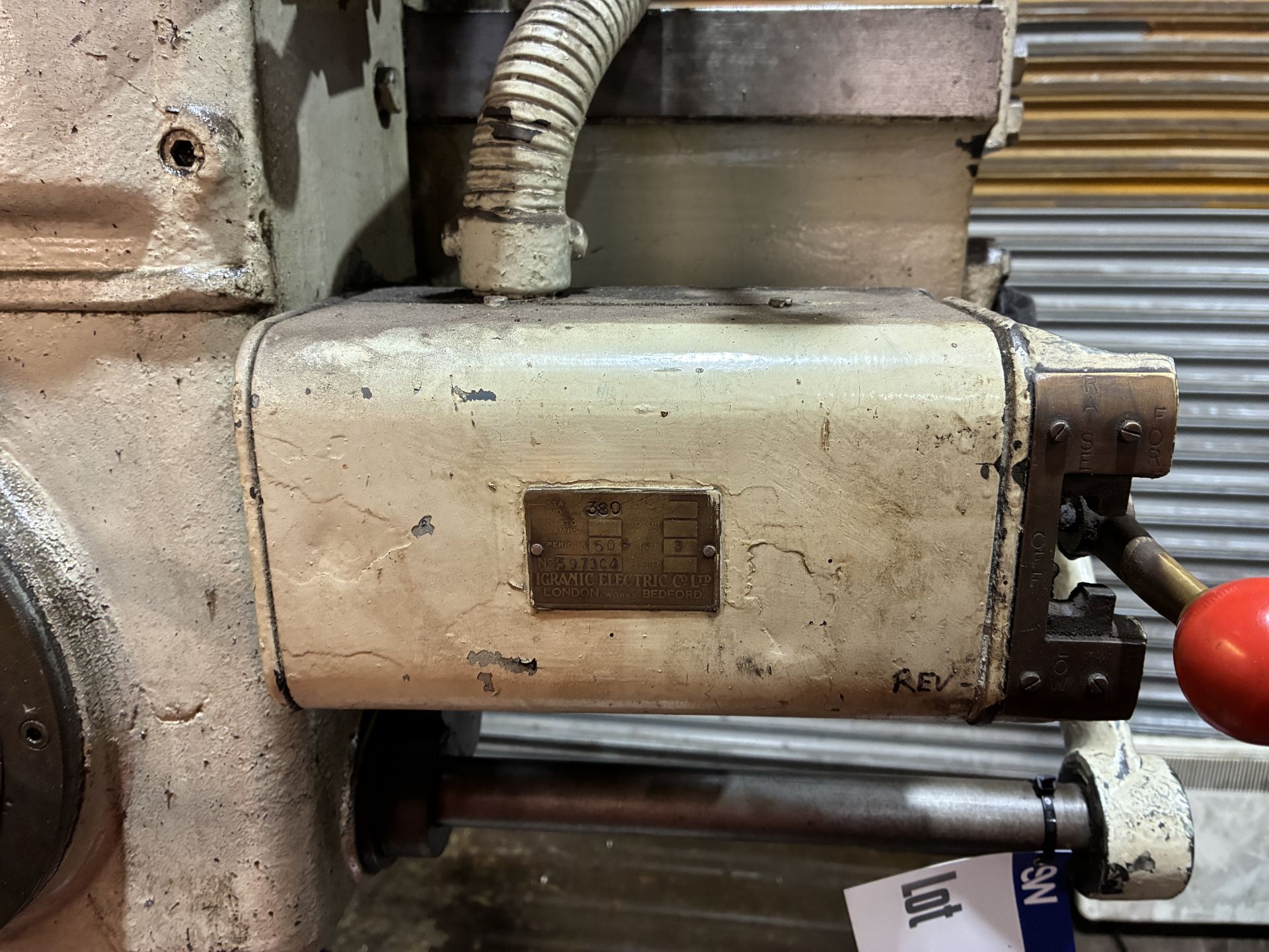 Kitchen & Wade Type 46E32 Radial Arm Drill, year of manufacture 1957, 3-phase, 415V, 50Hz, with - Image 11 of 13