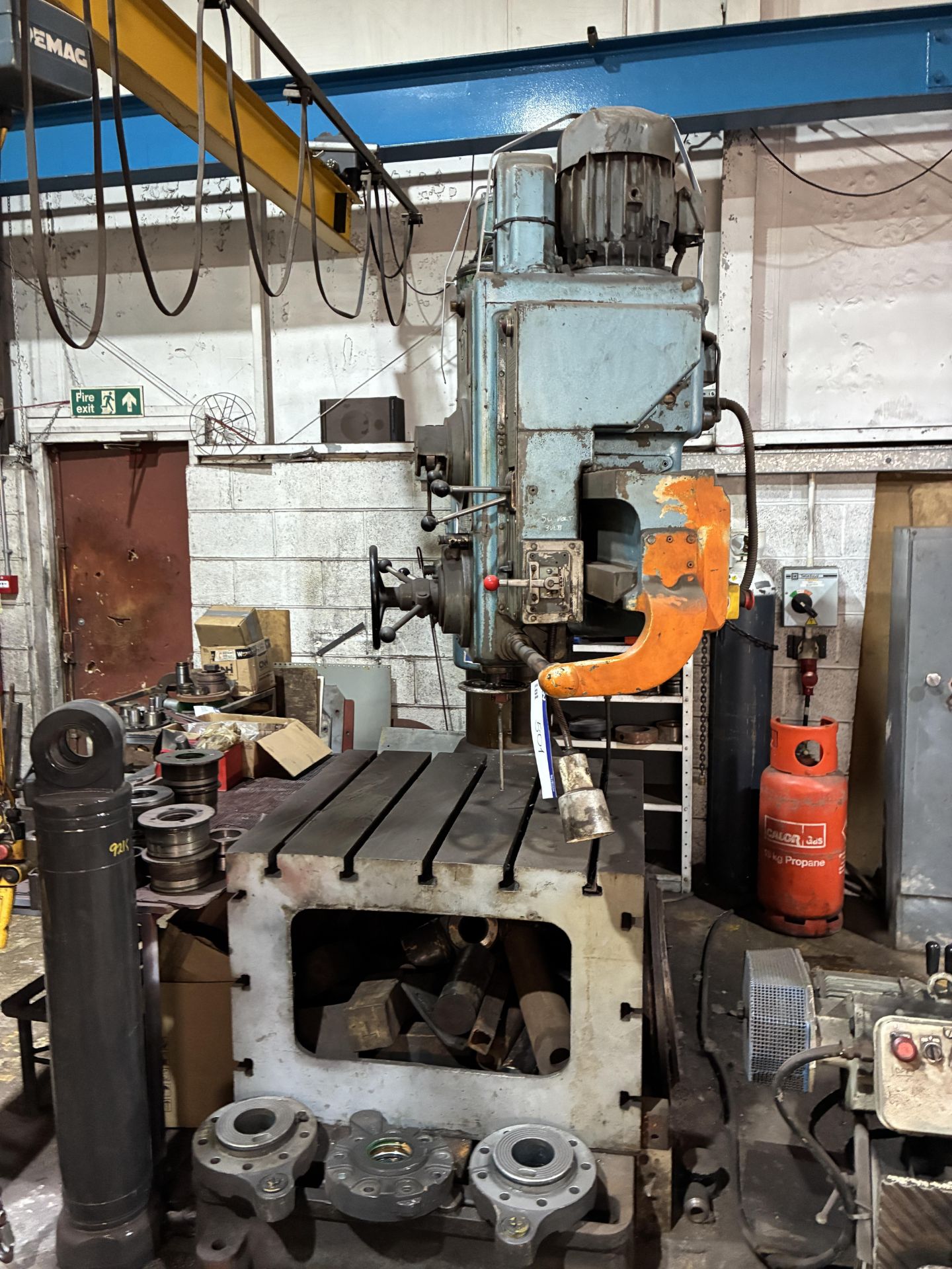 Kitchen & Wade Type 46E32 Radial Arm Drill, serial no. 20038, year of manufacture 1957, 3-phase, - Image 2 of 14