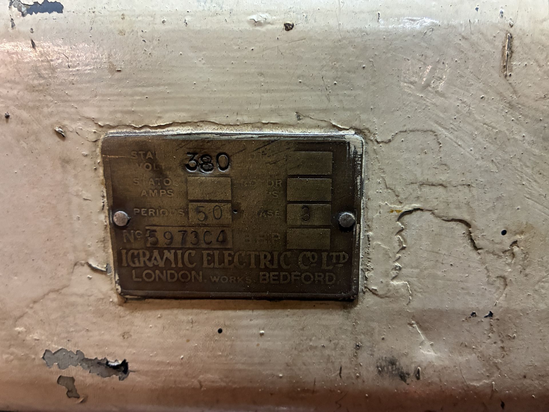 Kitchen & Wade Type 46E32 Radial Arm Drill, year of manufacture 1957, 3-phase, 415V, 50Hz, with - Image 12 of 13