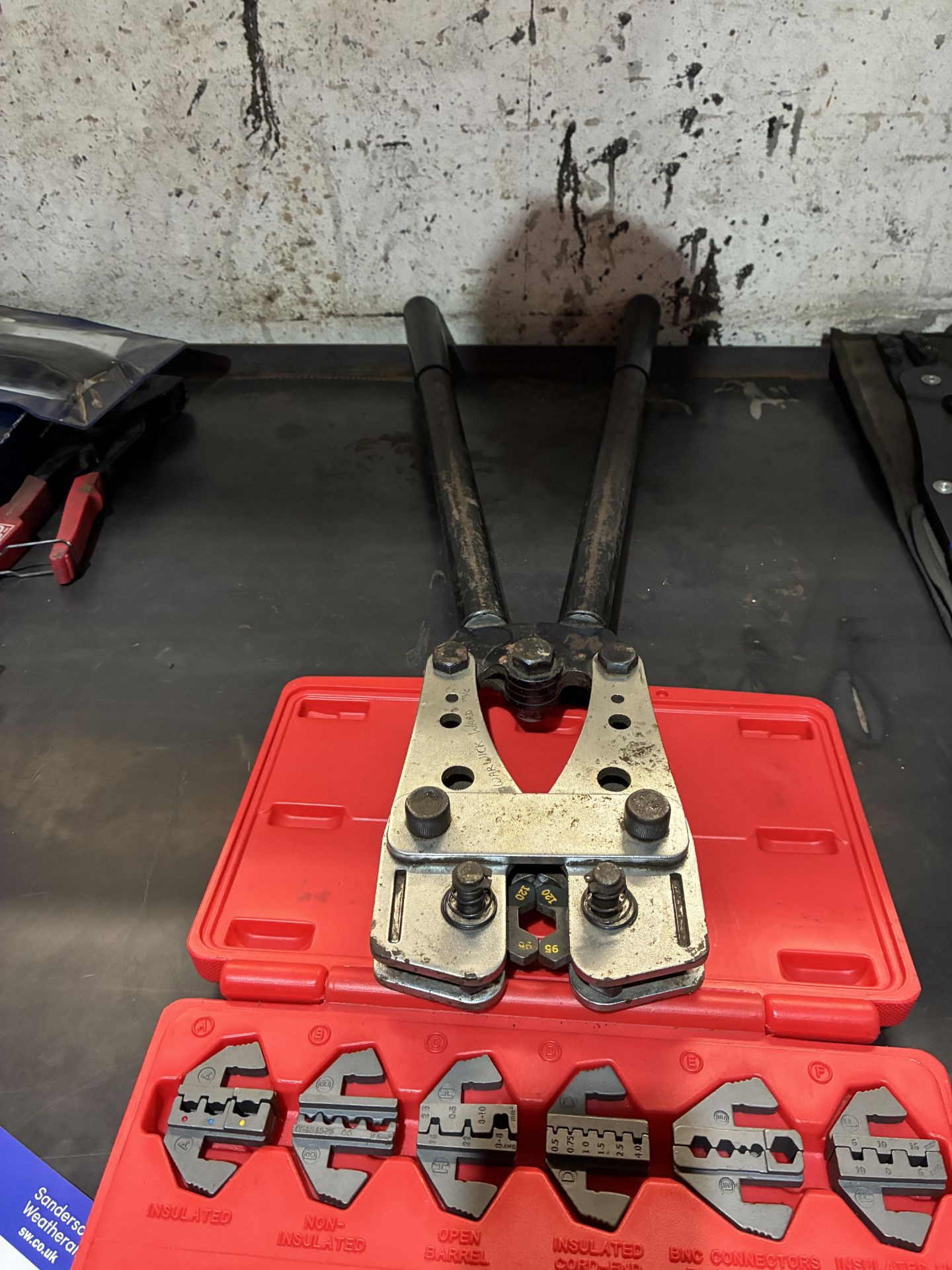 Quantity of Terminal Crimping Tools (metalwork workshop) Please read the following important notes:-