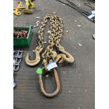 Two Leg Heavy Duty Sling Chains, with shorteners, 3m length, 30T SWL (workshop 2) Please read the