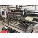 Makita LW1401 355mm Cut-Off Saw, 110V, with stands and quantity of Tyrolit discs (power tool area)