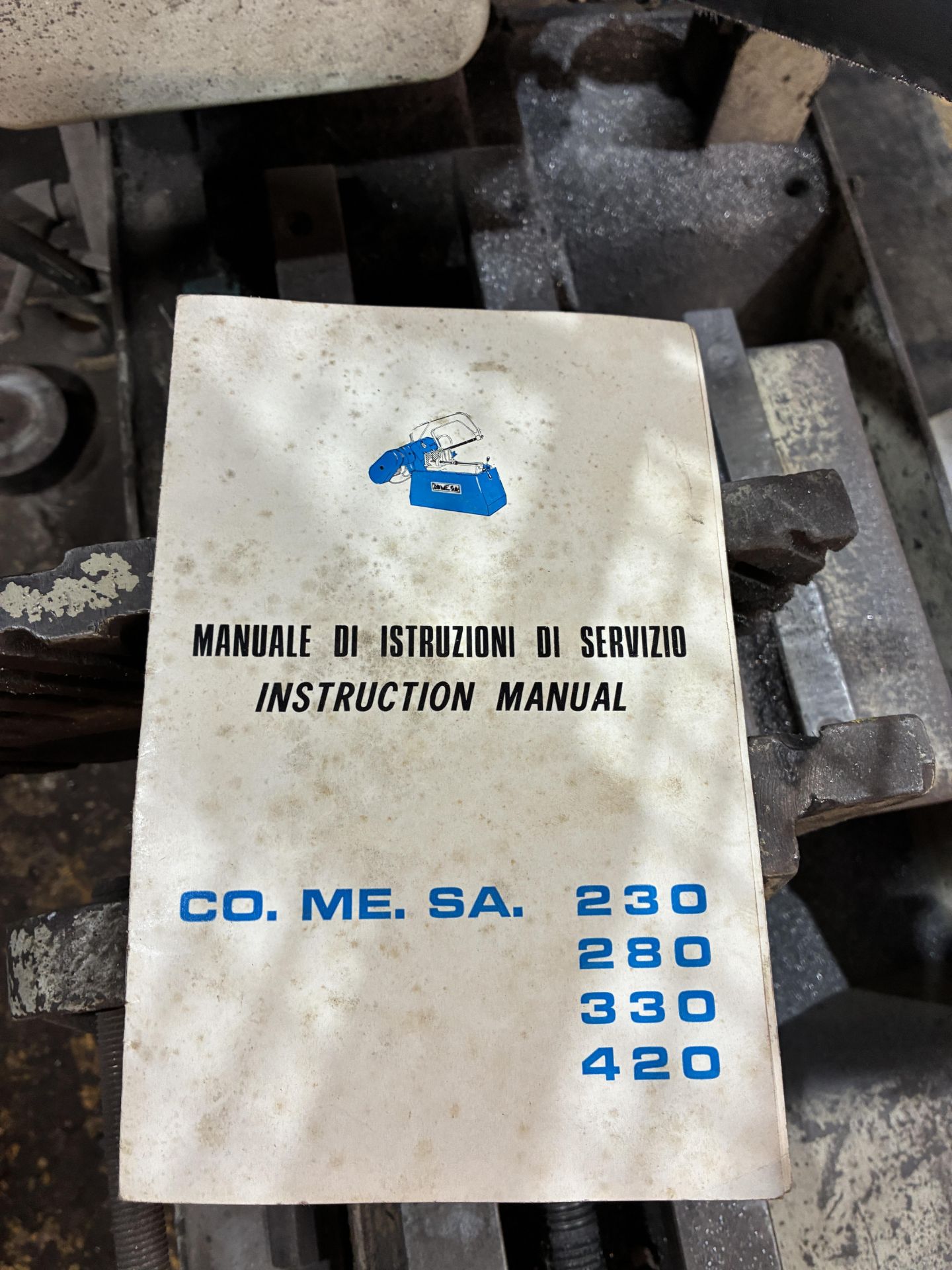 Comesa 230-280-330-420 Range Metal Hack Saw, 3-phase, 415V, 50Hz, with manuals (metalwork - Image 4 of 8