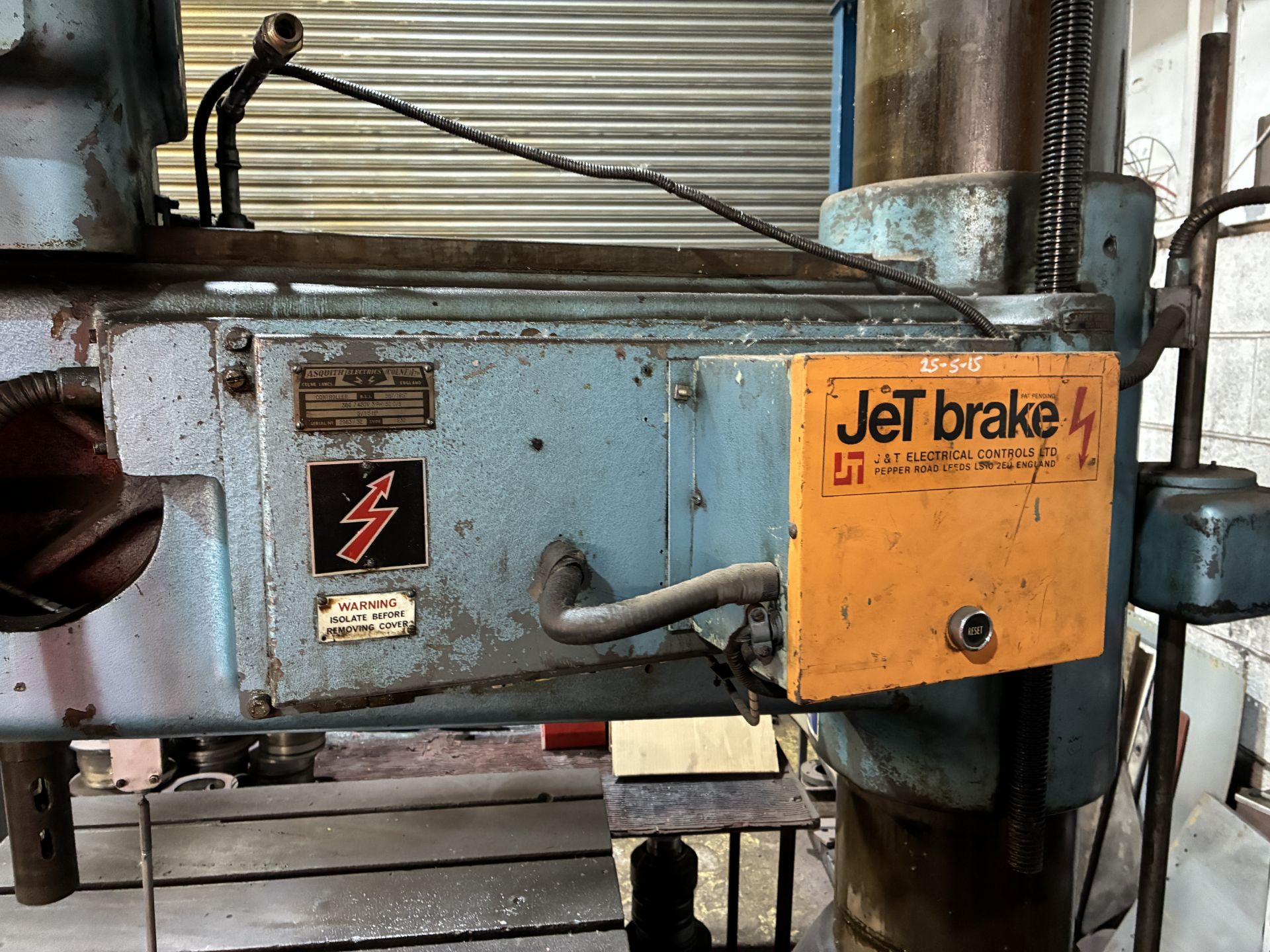 Kitchen & Wade Type 46E32 Radial Arm Drill, serial no. 20038, year of manufacture 1957, 3-phase, - Image 9 of 14