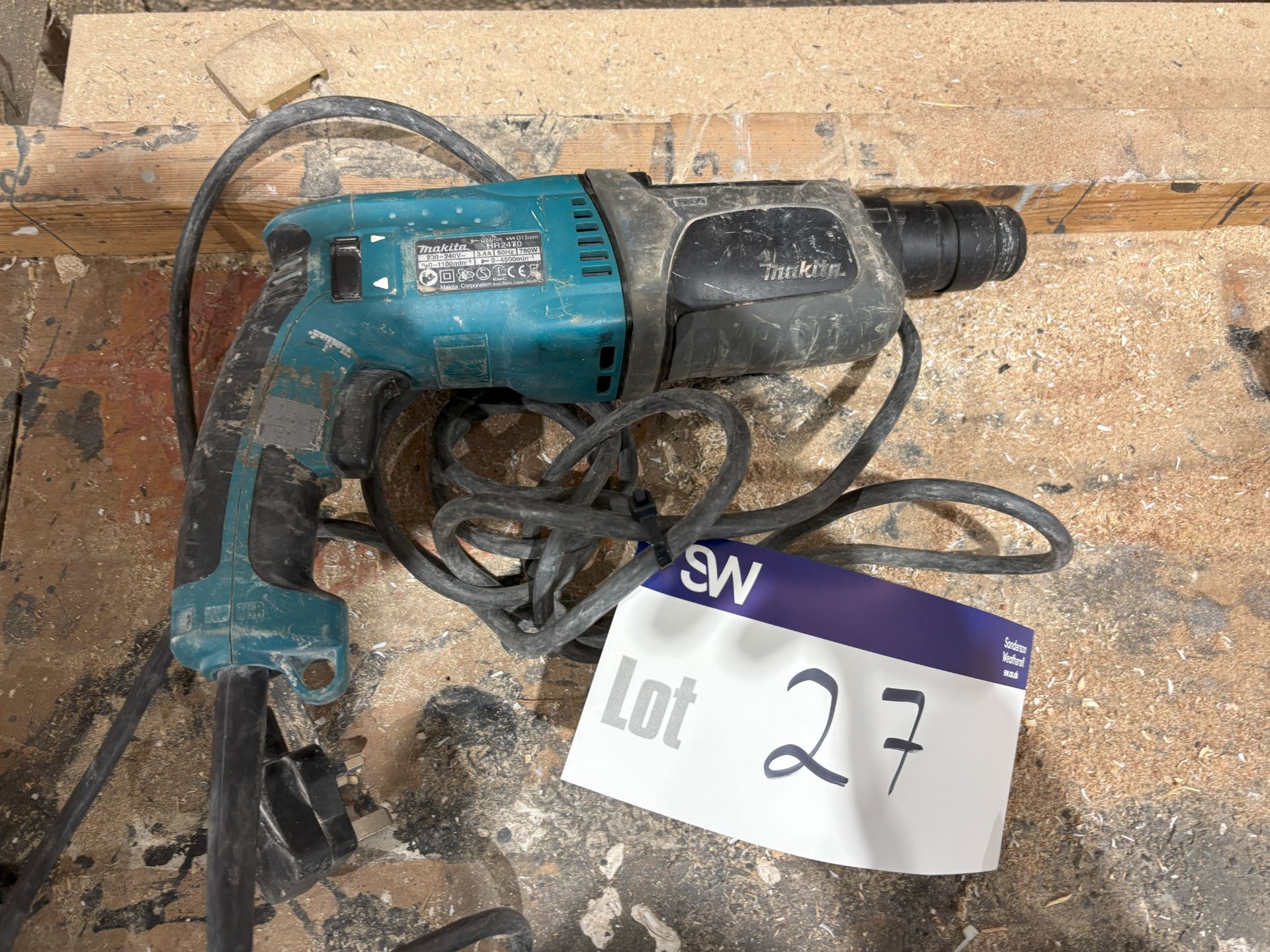 Makita HR2470 Portable Electric Drill, 240V Please read the following important notes:- Fork Truck