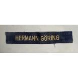 WW2.3rd Reich.Luftwaffe Division Hermann Goering Cuff Title