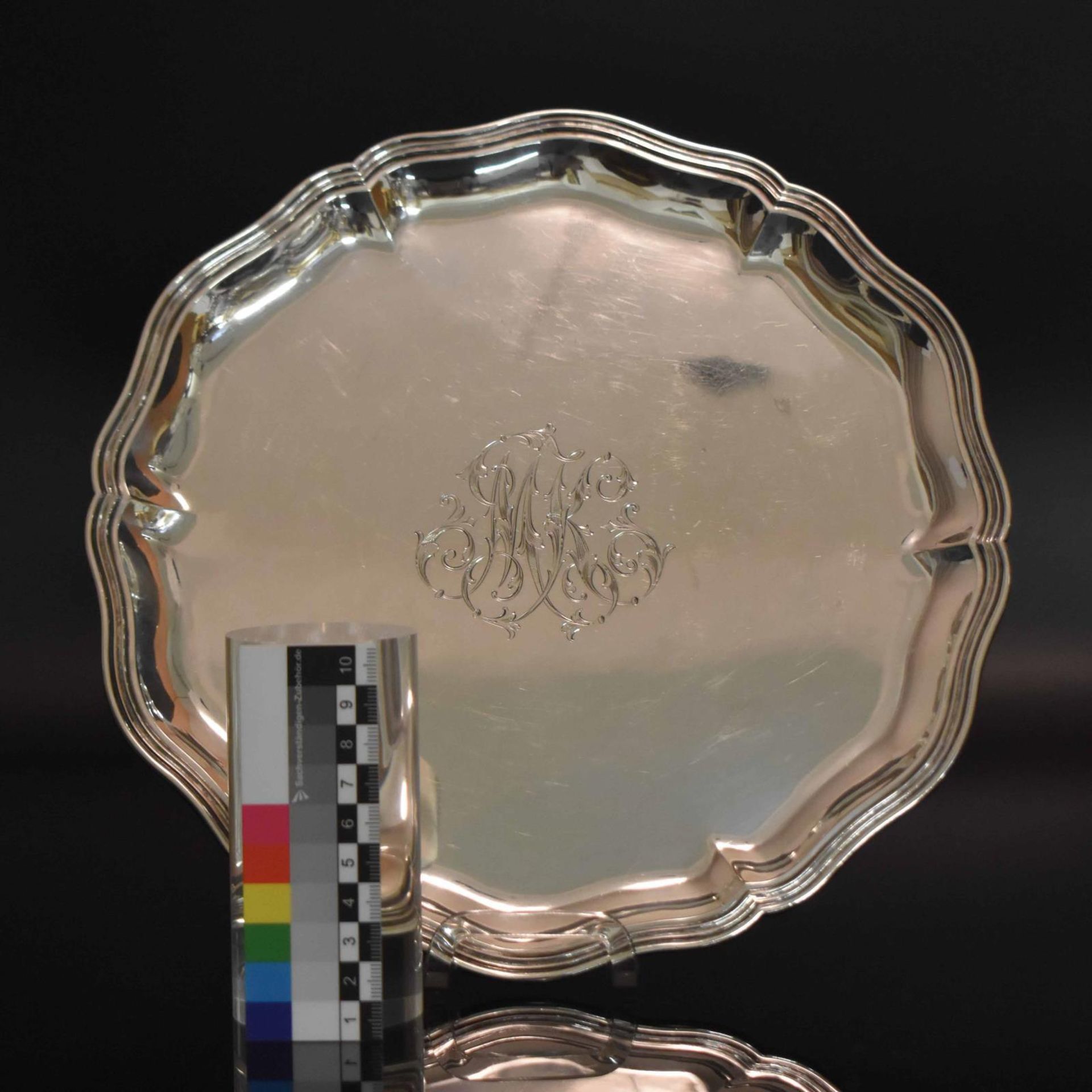 Teller. Heilbronn, Bruckmann & Söhne | Silber. - Bild 3 aus 4