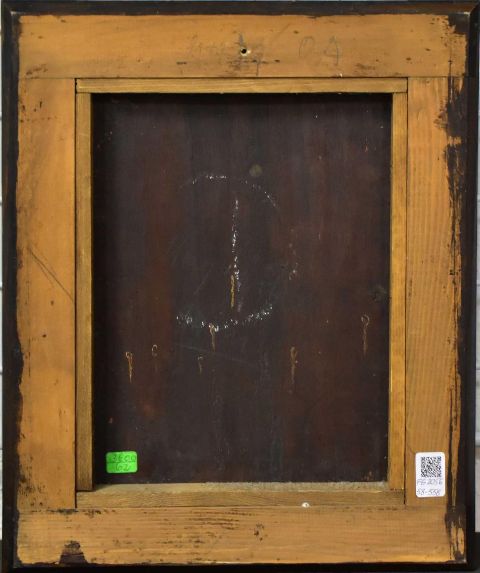 UNBEKANNT. Früchtestillleben mit Rose. Öl/Holz. - Bild 2 aus 2