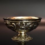 Kleine Fußschale. Silber.