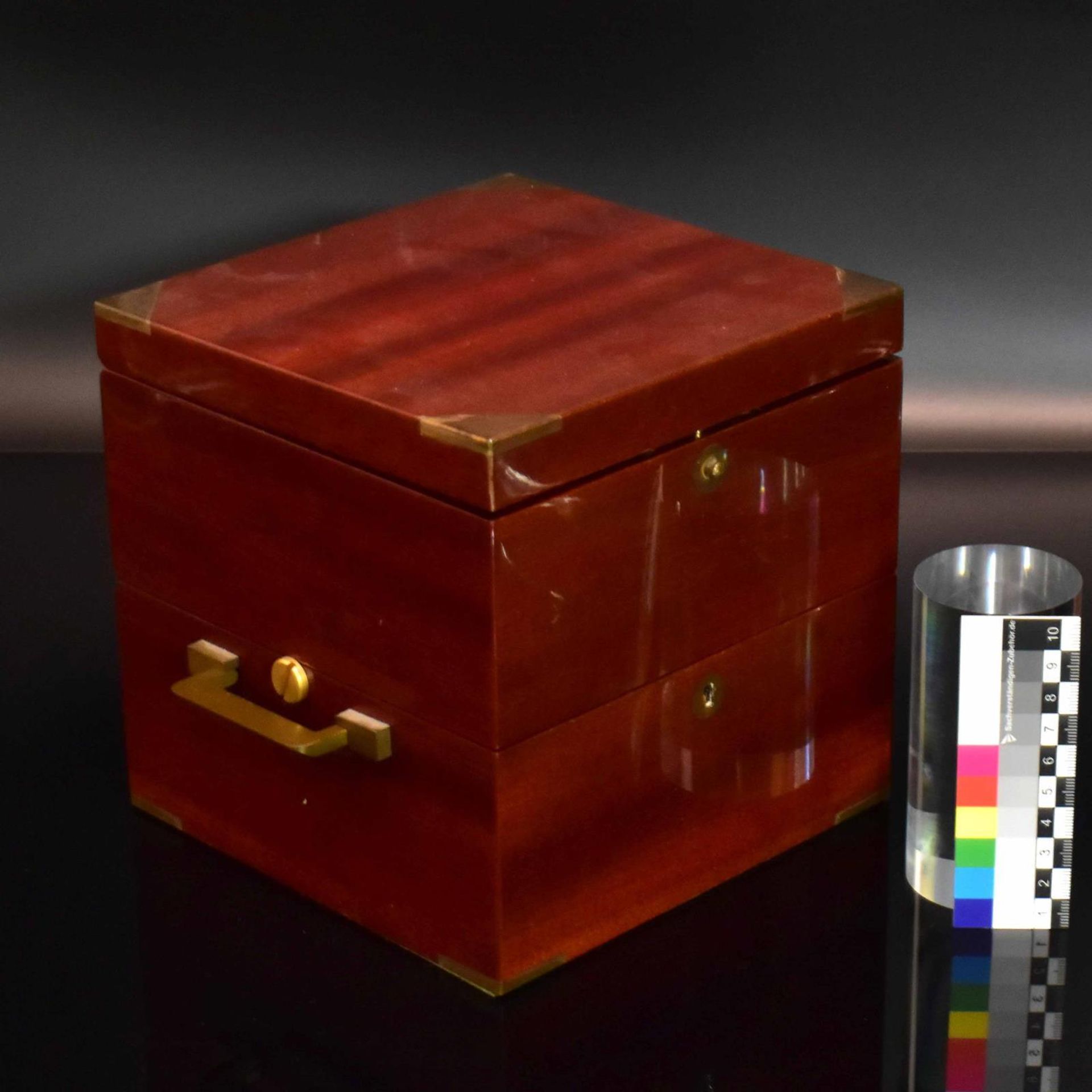 Chronometer, Matthew Norman. Schweiz, 20. Jh. | Mahagoni. Messing. Glas. - Bild 4 aus 4