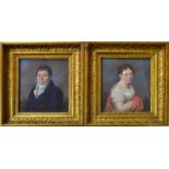 HOLZWEISSIG, ERNST. Damen- und Herrenporträt. Ein Paar Pastelle.