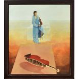 GOELZ, MANFRED. Das Spiel ist aus. Öl/Leinwand.