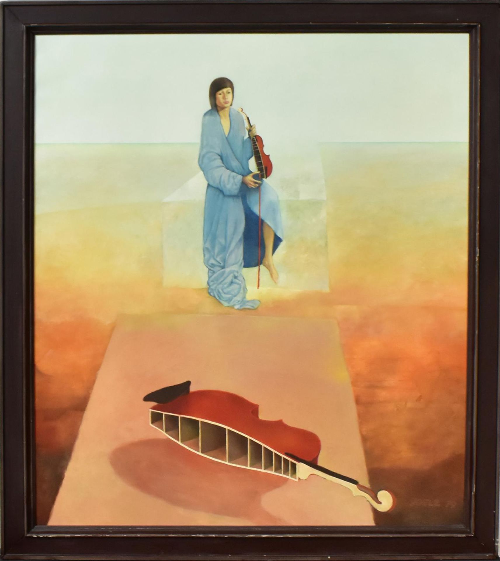 GOELZ, MANFRED. Das Spiel ist aus. Öl/Leinwand.