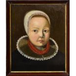 IM STIL DER NIEDERLANDE DES 17. JH.. Mädchenporträt. Öl/Holz.