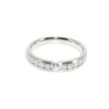 Ring. Platin, satiniert.