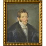 UNBEKANNT. Herrenporträt. Pastell.