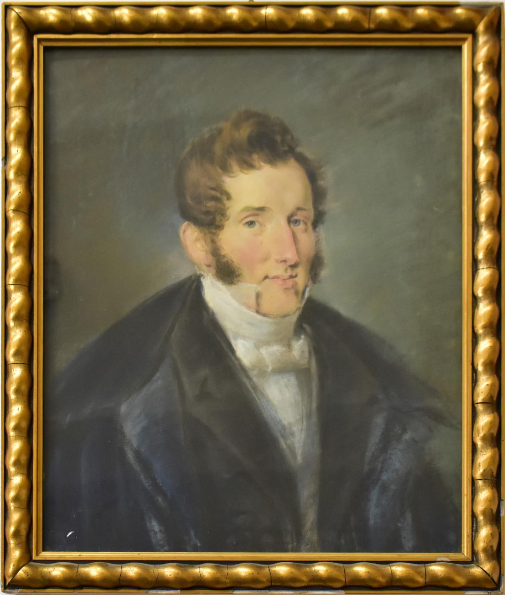 UNBEKANNT. Herrenporträt. Pastell.