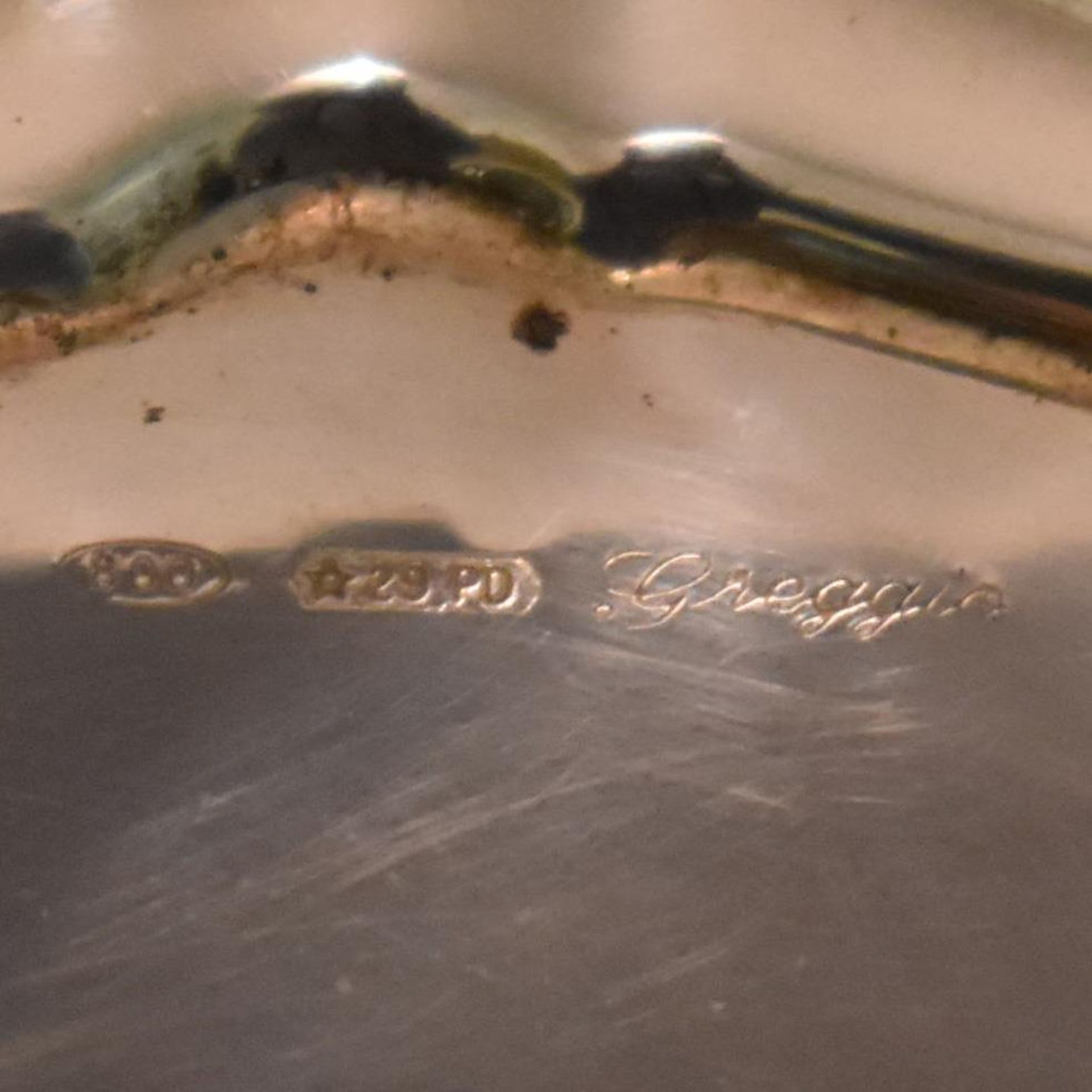 Ovale Schale. Italien, 20. Jh. | Silber. - Bild 3 aus 3