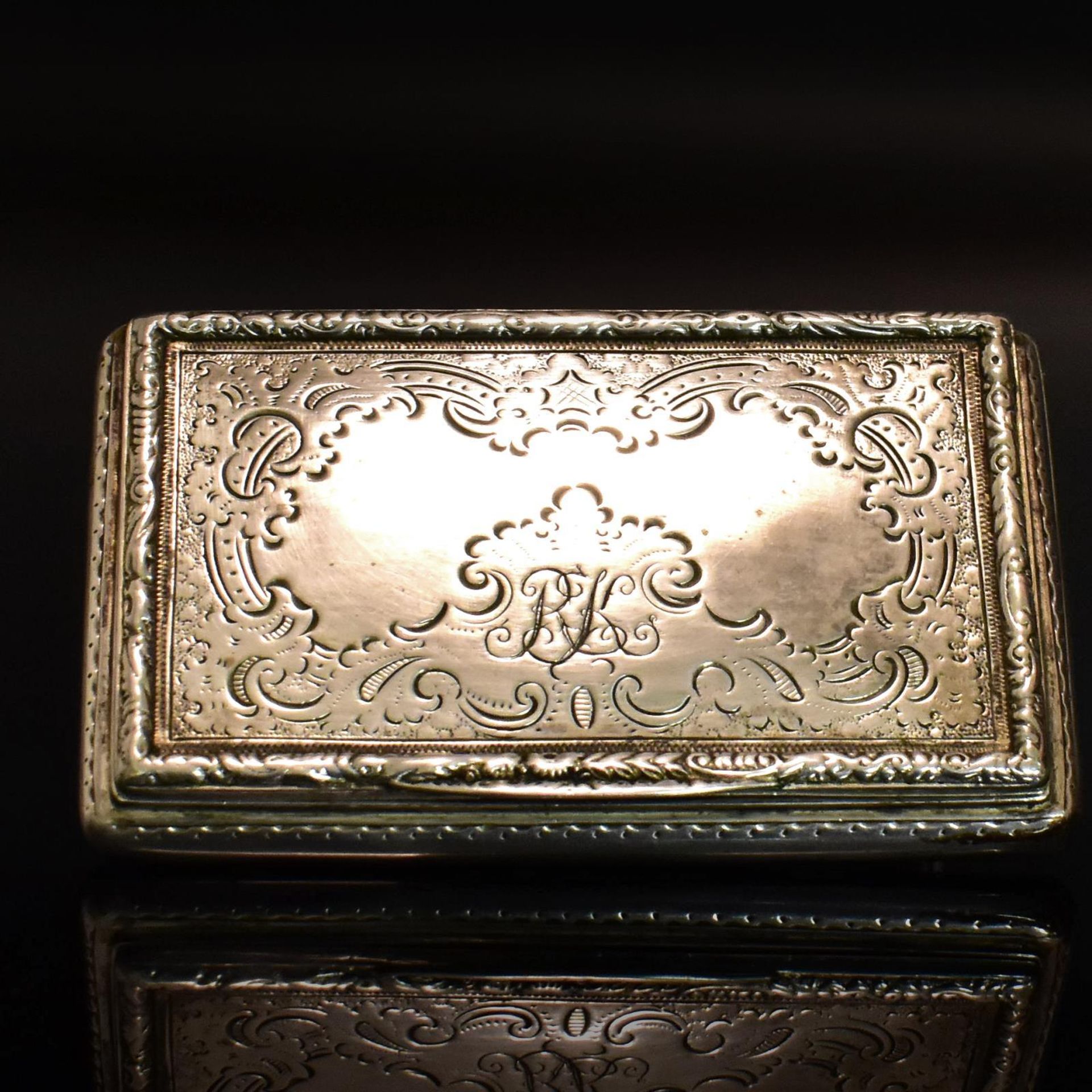 Tabatiere. Österreich-Ungarn, wohl Linz, 19. Jh. | Silber, innen vergoldet.