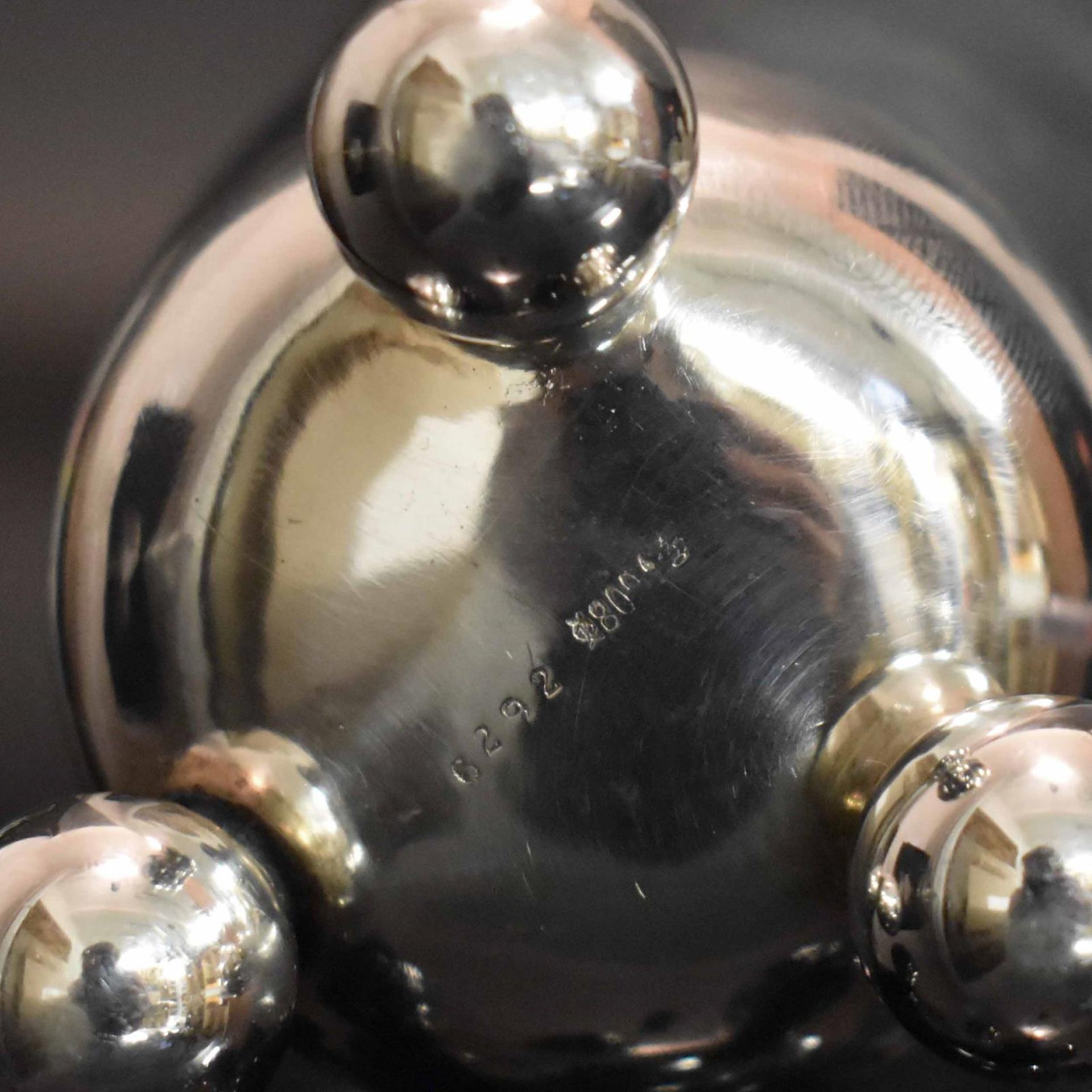 Kugelfußbecher. Düsseldorf, 20. Jh., Vereinigte Silberwarenfabriken | Silber. - Bild 3 aus 3