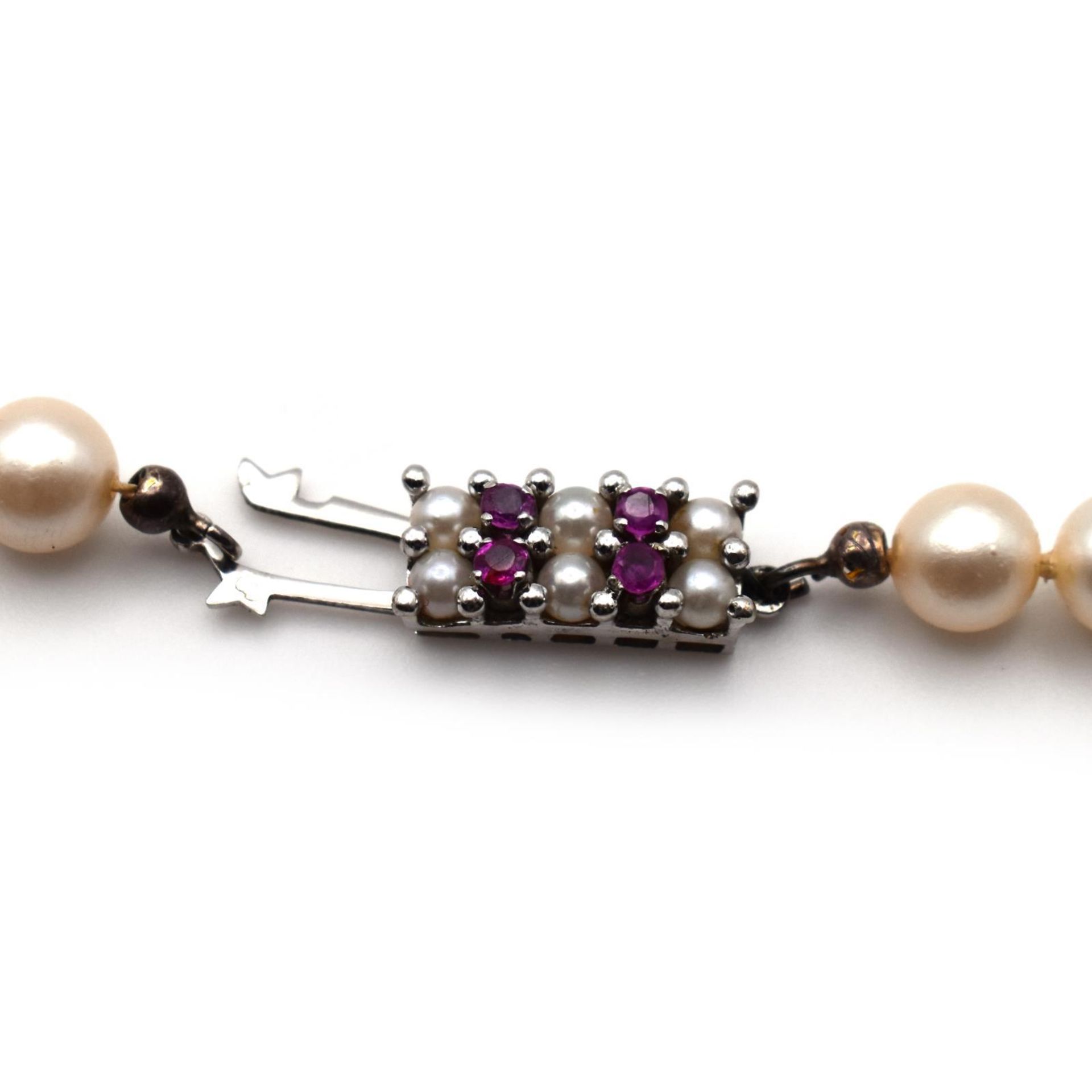 Collier. Schließe 18 K WG. - Bild 2 aus 2