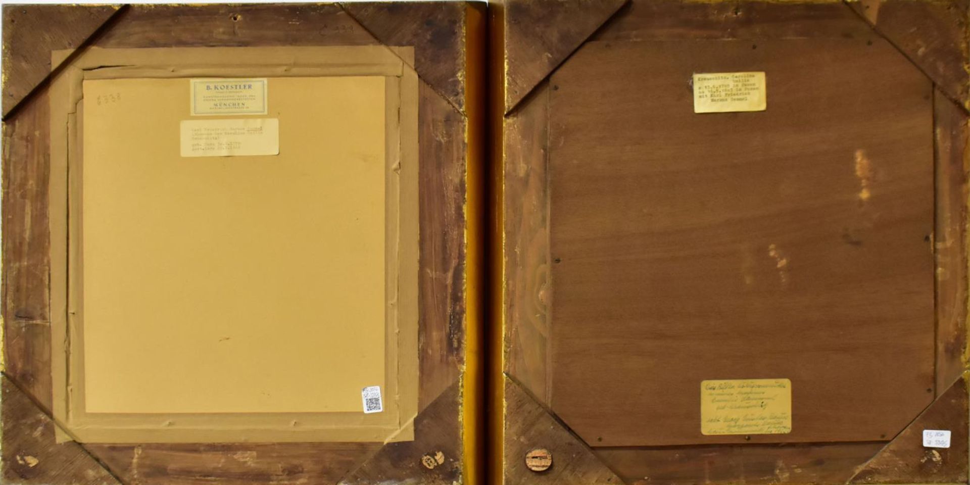 HOLZWEISSIG, ERNST. Damen- und Herrenporträt. Ein Paar Pastelle. - Bild 2 aus 2