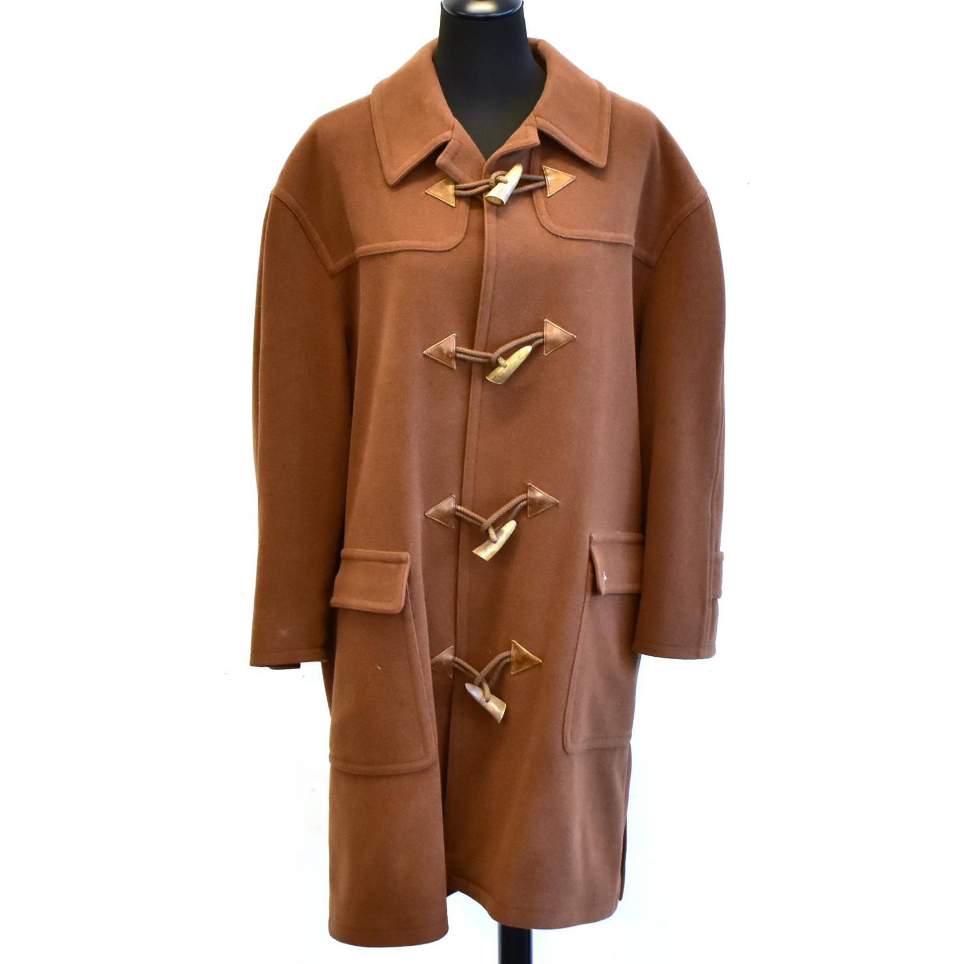 Vintage-Dufflecoat. Hermès | 50 % Kaschmir, 30 % Wolle, 20 % Angora.