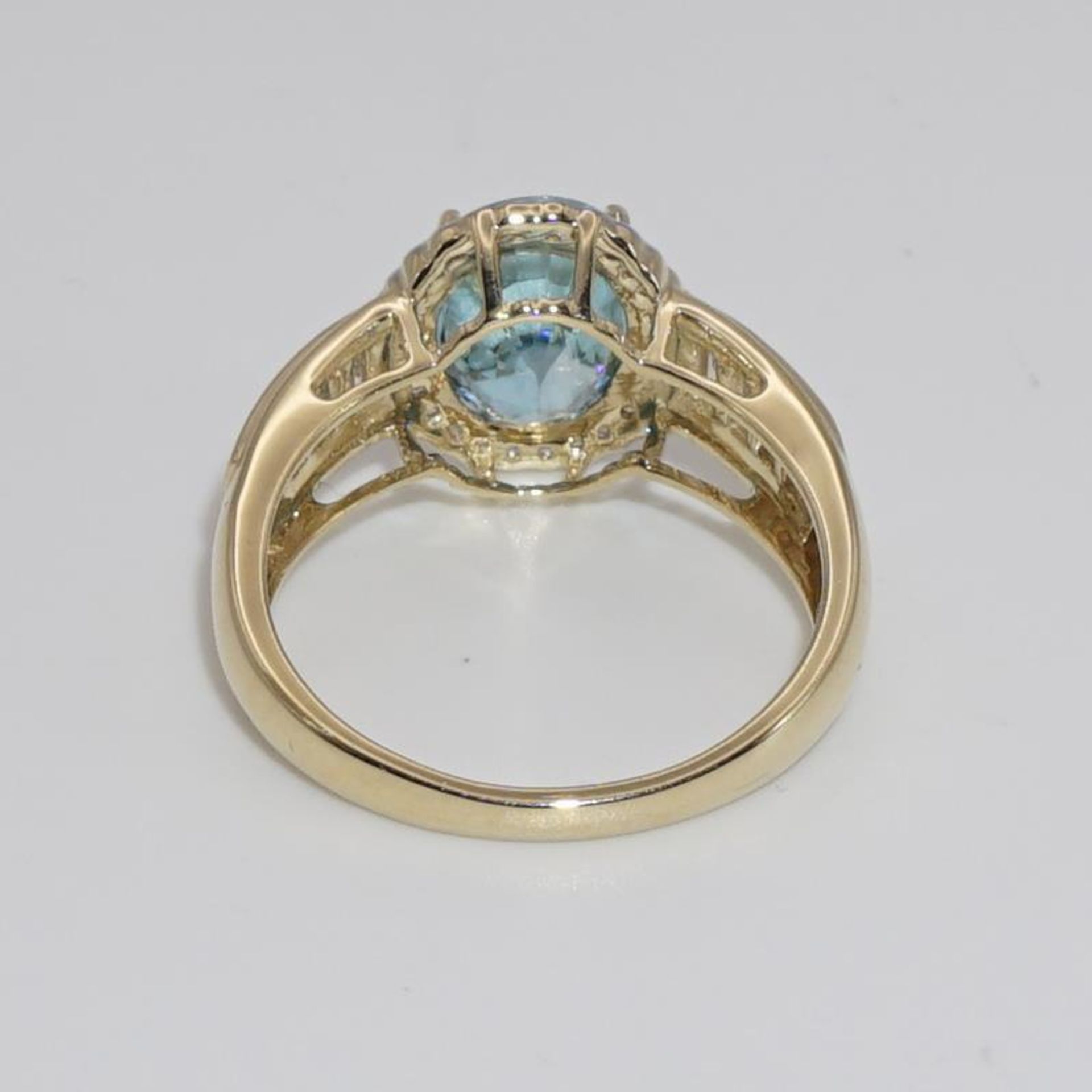 Ring. 14 K GG und WG. - Bild 3 aus 3