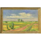 BOSCH, FLORIAN. Sommerliche Landschaft. Öl/Leinwand.