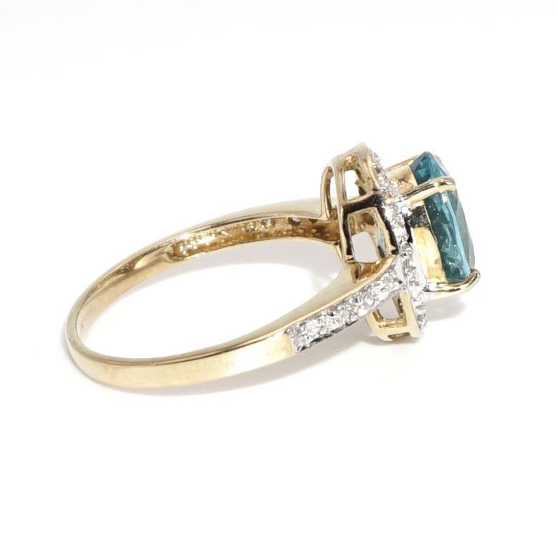 Ring. 10 K GG und WG. - Bild 2 aus 3