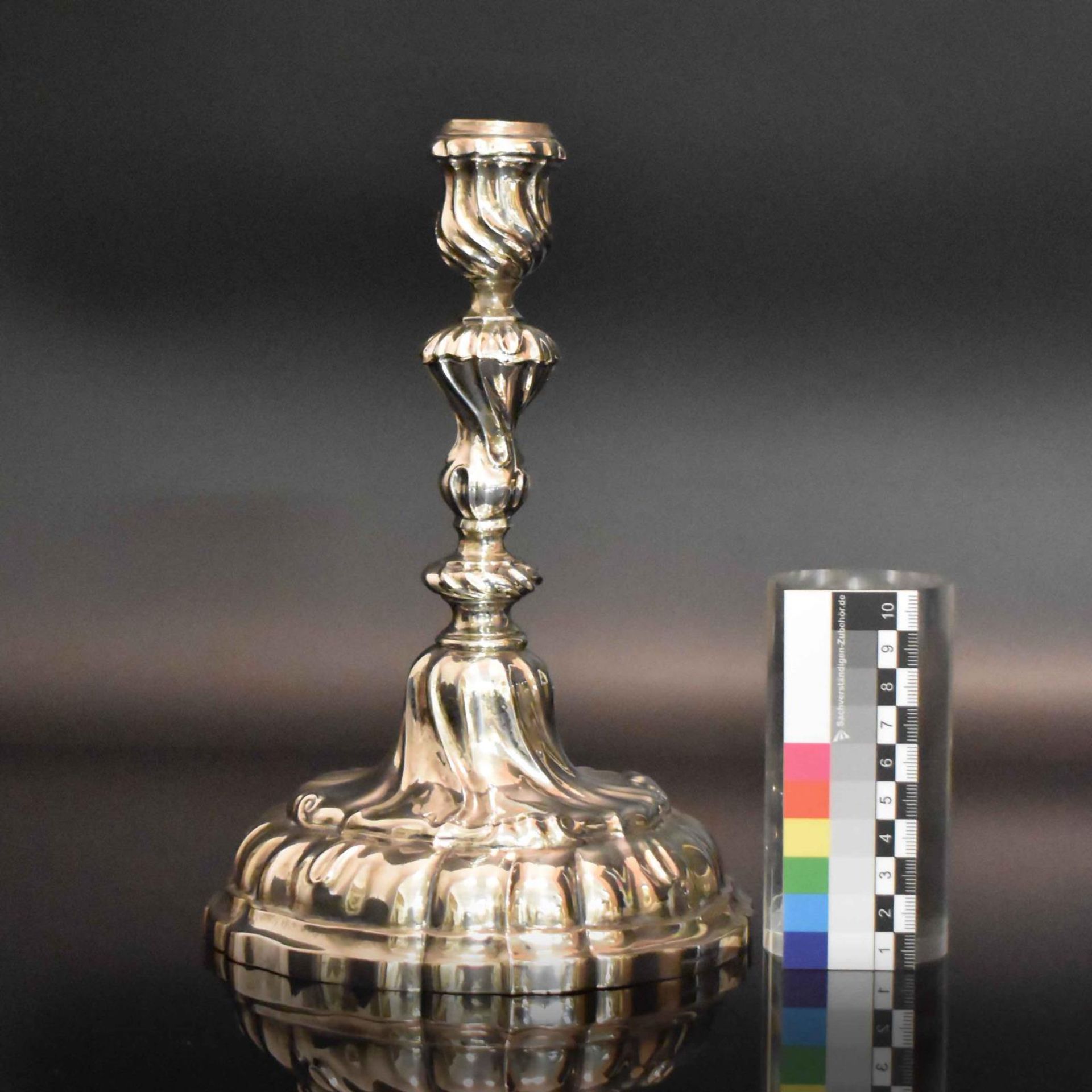 Kerzenleuchter. Deutschland, 19. Jh. | Silber. - Bild 2 aus 3