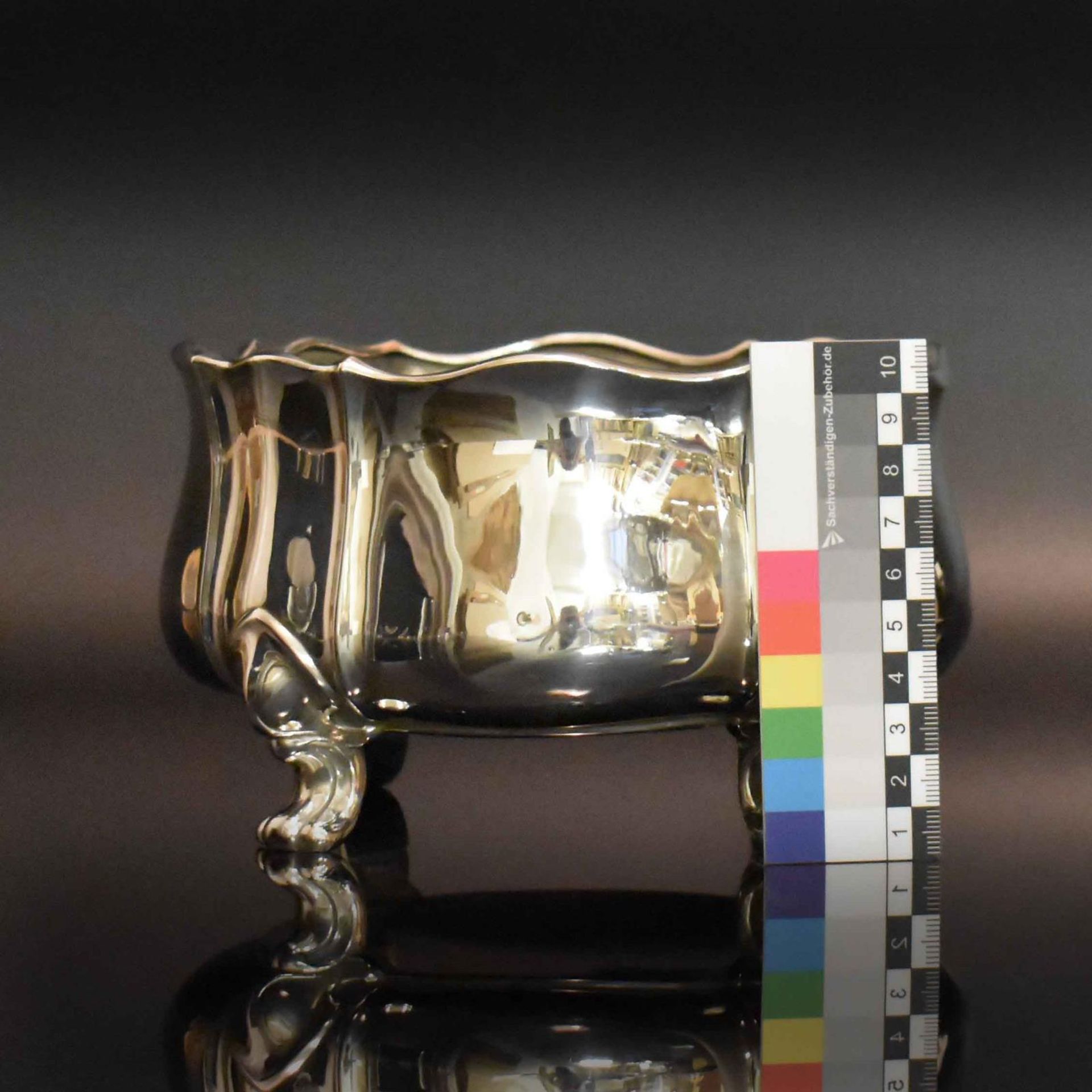 Cachepot. Schwäbisch Gmünd, 20. Jh., Otto Wolter | Silber. - Bild 2 aus 3