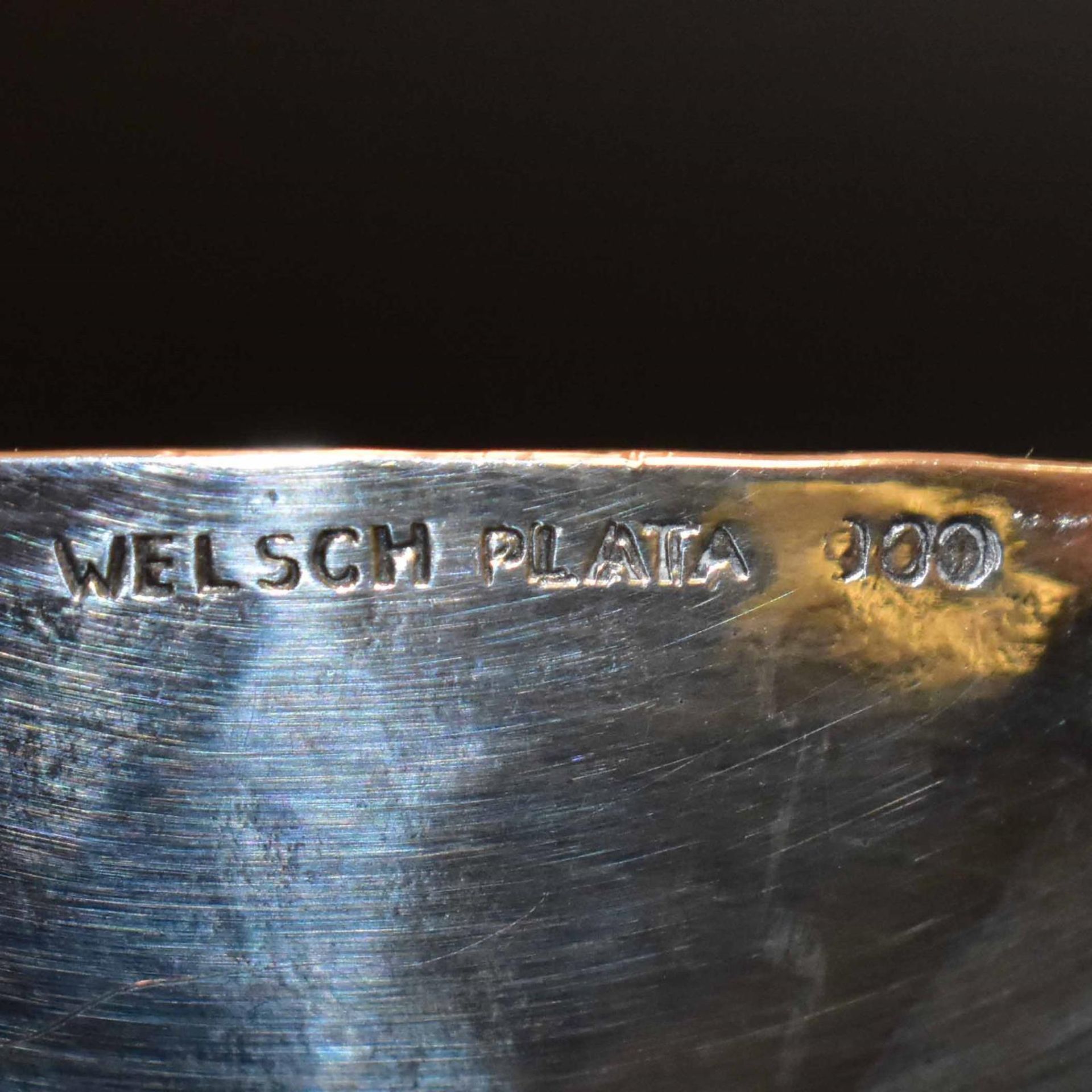 Ascher. Peru, 20. Jh. | Silber, Hammerschlagdekor. - Bild 5 aus 5